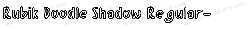 Rubik Doodle Shadow Regular字体转换